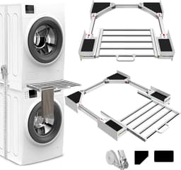 Impaqt wasmachine droger stapelkit met lade droogrek — thumbnail 1