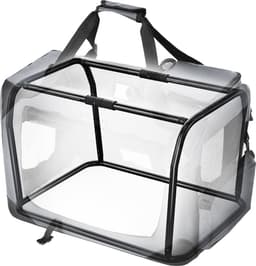 Feandrea - transportbox - reisbench - 60x42x42 cm - voor honden - opvouwbaar - oxford stof - grijs — thumbnail 5