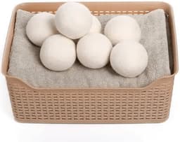 Drogerballen XL - 100% Schapenwol - Wasdrogerballen - 6 stuks - Zero Waste - Duurzaam - Natuurlijke en herbruikbare wasverzachter - Verkort de droogtijd en maakt de was zacht en fris — thumbnail 5
