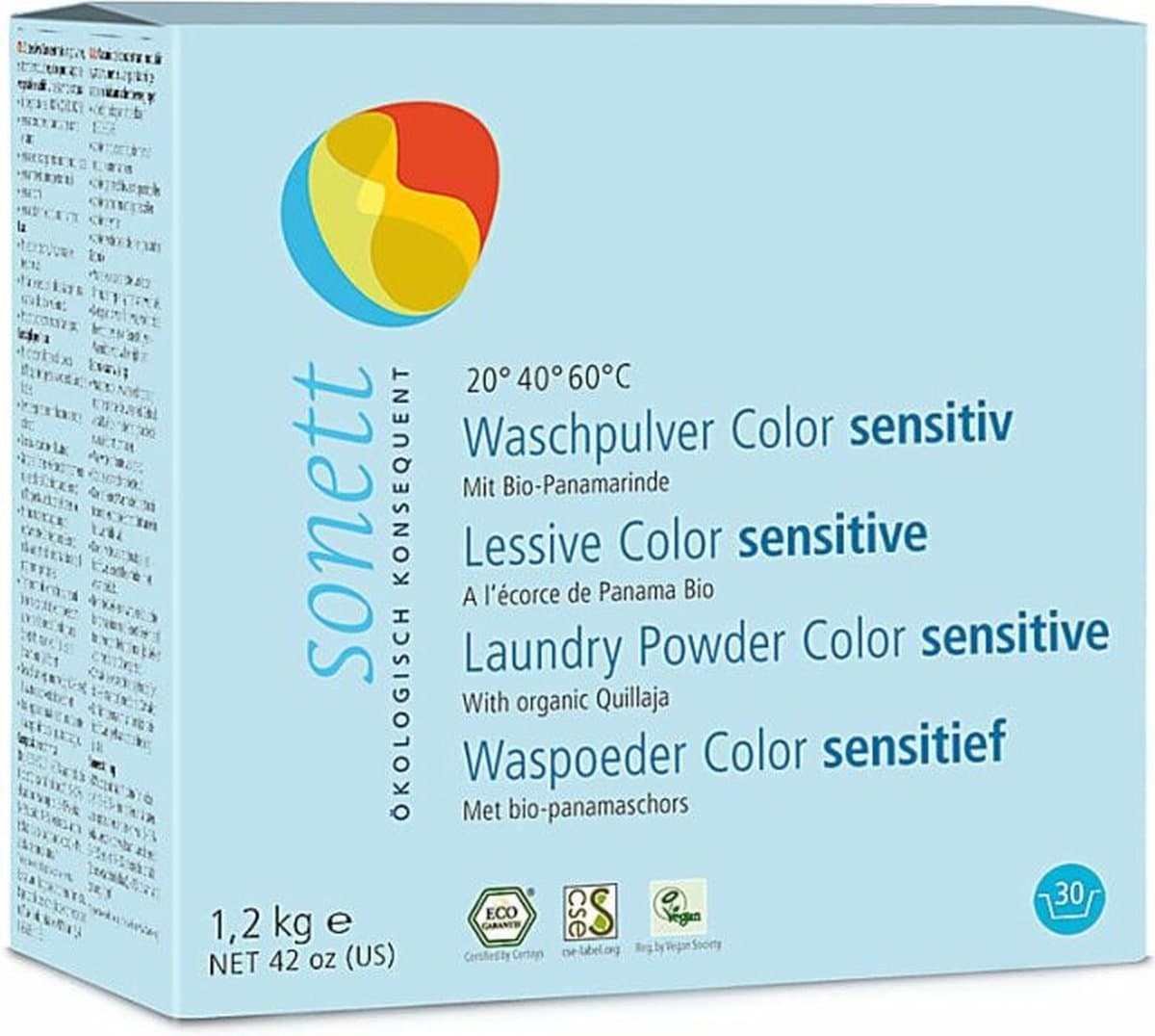 Sonett Waspoeder Sensitief - 1,2 kg — afbeelding 1