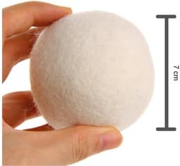 drogerballen voor wasdroger - 6xl stuks 100 % Wol - was bollen - energiebesparend - was droger bollen - duurzamere was - anti pluis — thumbnail 3