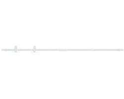 vidaXL - Ophangset - voor - minischuifdeur - 122 - cm - koolstofstaal - wit