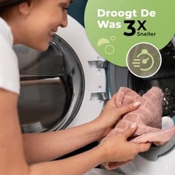 Drogerballen met Wasparfum - Droogballen - Wit - Set van 6 XL ballen - Wasdroger Ballen Wol - 100% Nieuw-Zeelands Schapenwol - Wasballen — thumbnail 5