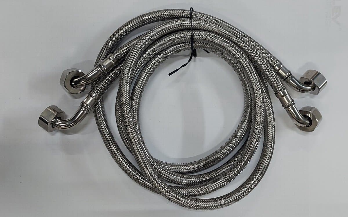 Sanifun Aansluitslangen 1200 mm Haaks 1/2 x 1/2 (2 Stuks) — afbeelding 1