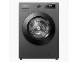 Heinner HWM-HME712IVSMTGA+++ Wasmachine – 7 kg – 1200 RPM – Energieklasse A – Inverter Motor – 15 Programma’s – Stoomprogramma’s – 15 Min Snelprogramma – Digitaal Display – Kinderslot – Titaniumgrijs