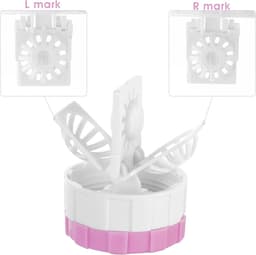 3 Stuks Handmatige Contactlens Wasmachine - Draagbare Rotatie Reinigingscontainer voor Dagelijks Gebruik in Roze, Zwart en Blauw — thumbnail 4