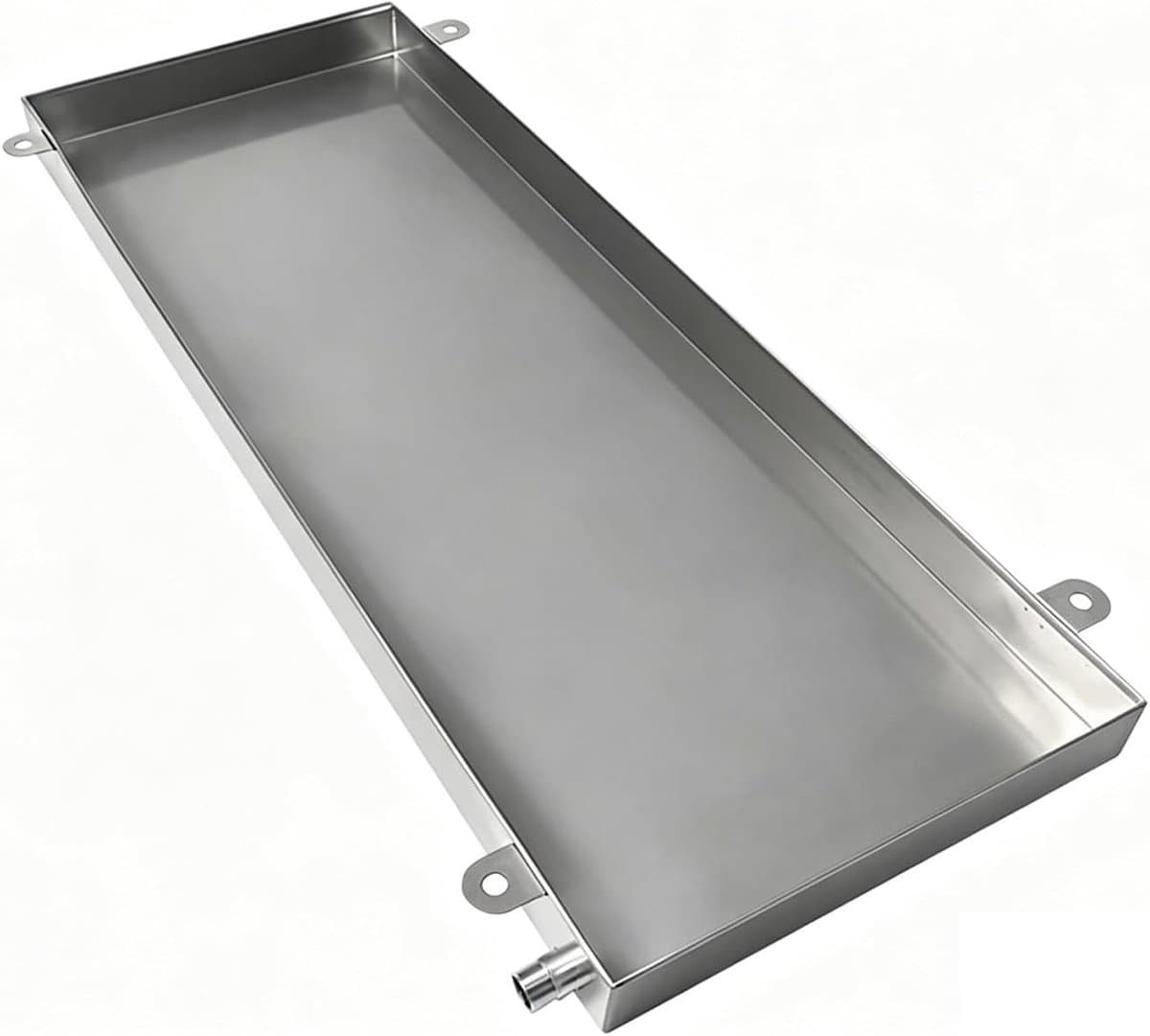 Afvoerbak Airco - Water Collector - Condenswater Opvangen - Roestvrij Staal - Universele Maten - Zilver — afbeelding 1