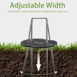 Dailygoods- Onkruiddoek Set - 100 Grondpennen 150x40x3mm - 100 Sluitringen - Anti-Roest - Compleet Accessoireset - Voor Tuinen - Grondankers — thumbnail 4