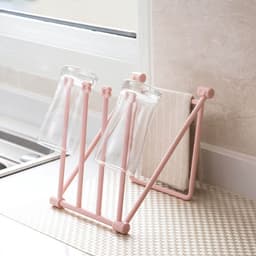 Dailygoods- Vaatdoekhouder Opvouwbaar - Vaatdoek Droogrek - 4 Armen - Multifunctioneel - Kunststof - Ruimtebesparend - Keukenrek — thumbnail 5