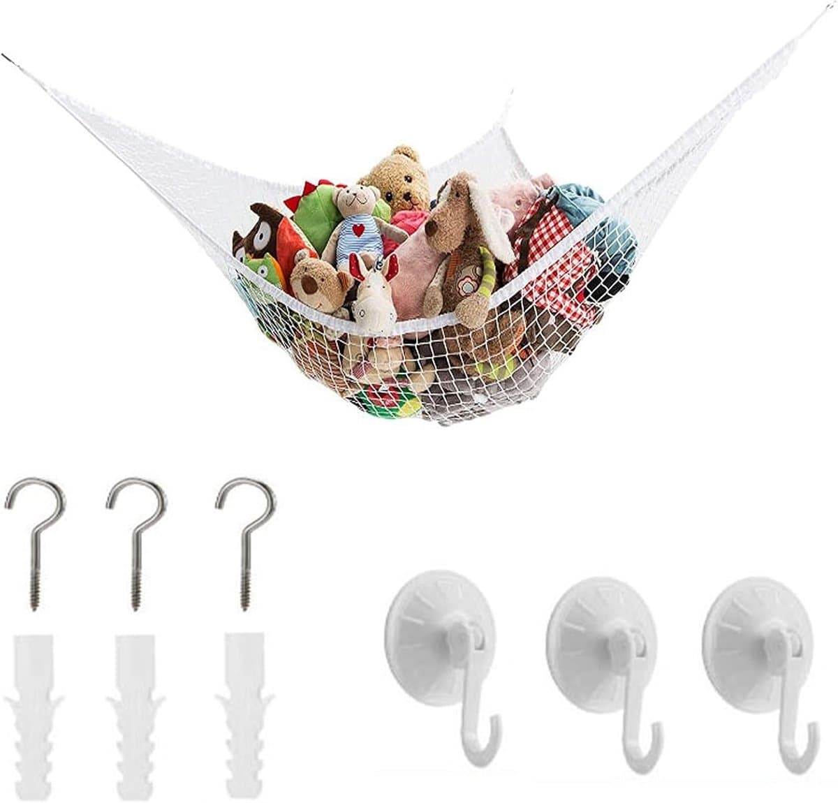 Opberghangmat - Wit - Duurzaam polyester - Ruimtebesparend voor organisatie - m-winkel — afbeelding 1