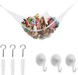 Opberghangmat - Wit - Duurzaam polyester - Ruimtebesparend voor organisatie - m-winkel — thumbnail 1