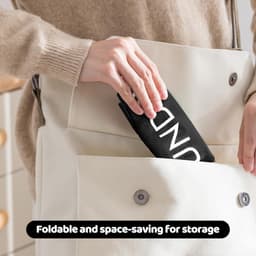 SnelShoppen - Reiswaszak 60 x 90 cm, Waterdichte Waszak met Rits, Vouwbare Vuilwaszak, Grote Capaciteit 120 Liter, Voor Thuis, Reizen, Vakantie, Zwart — thumbnail 5