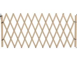 SnelShoppen - Uitrekbare Sluiting voor Huisdieren van Hout 0.60 tot 2.3 Meter - Ideaal voor Tuin, Camping en Binnengebruik