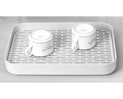 Omgoods - Compact Droogrek met Druipbak en Beveiligingsrail voor Borden en Bekers