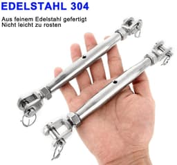 M6 draadspanners - roestvrij staal - sterk en duurzaam - perfect voor tenten en luifels - SnelShoppen — thumbnail 4