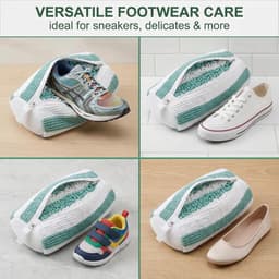 SnelShoppen - Pack van 2 Schoenwaszakken voor de Wasmachine, 360° Schoenreiniging, Sneakerwaszak met Rits, Ideaal voor Sneakers en Sportschoenen — thumbnail 5