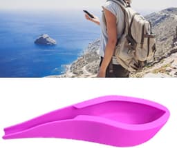 Urinoir voor Vrouwen, Urineapparaat voor Vrouwen Om Te Plassen Siliconen Herbruikbaar met Tas voor Buiten — thumbnail 5
