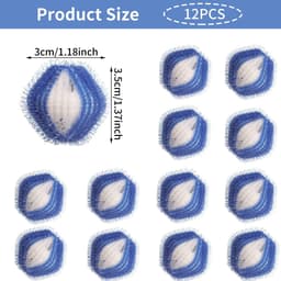 SolidKeus - Set van 12 Herbruikbare Pluizenballen voor Wasmachine — thumbnail 4