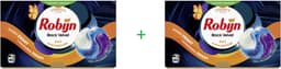 Robijn Wascapsules 3-in-1 Black Velvet – 80 Wasbeurten – 2 x 40 Capsules – Zwarte & Donkere Was – Black Serum | Voordeelverpakking | Black Colored Wash — thumbnail 1