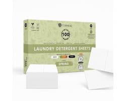 Cosmeau G6 Wasmiddel Wasstrips 100 5-Enzymen Wasbeurten Lentefris - Wasvellen - Wasmiddeldoekjes - Detergent Sheets - Bamboozy