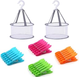 Kleurige en Winddichte Kledingknijpers - 48 Stuks Plastic Wasknijpers voor Kleding, Sokken en Waslijnen — thumbnail 1