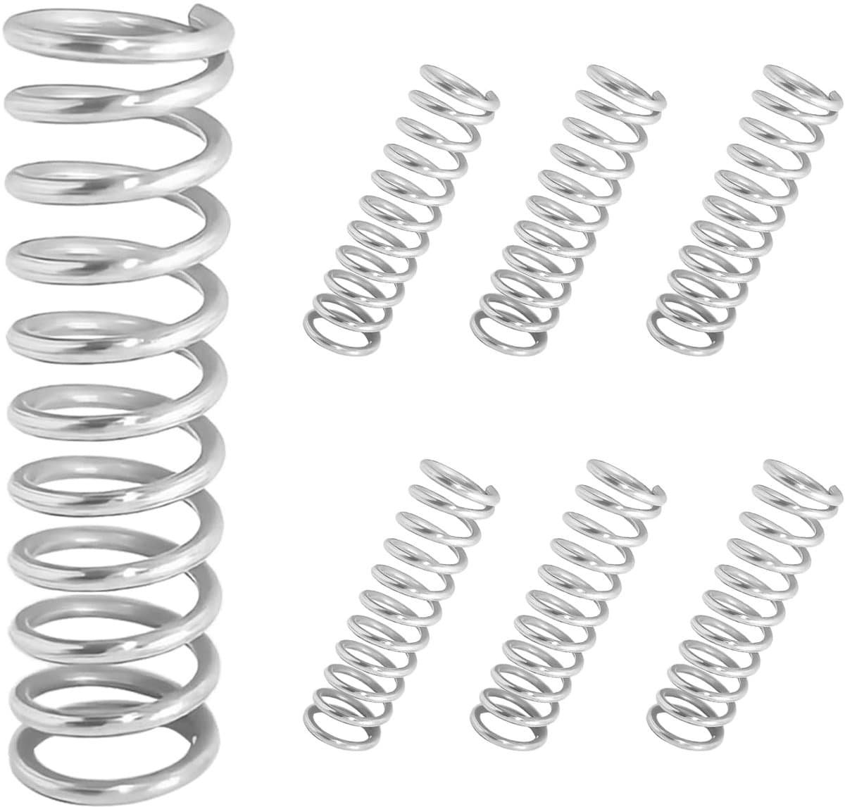 SnelShoppen - 10 Stuks Compressie Veer, Mini RVS Veer, Metaal Veer voor Vervanging en Reparatie, 1.2 x 8 x 25mm, Roestvrij Staal, Duurzaam, Sterk — afbeelding 1