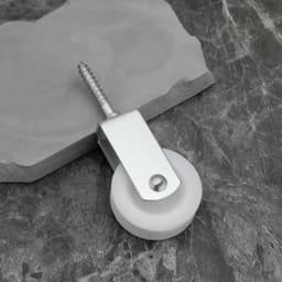 SnelShoppen - 8 Stuks 40mm Nylon Pulleys voor Kledinglijn - Ruimtebesparende Ophangsystemen voor Binnen, Terras, Balkon en Muurinstallaties — thumbnail 2