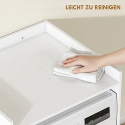 TEKROA® Wasmachine Kast - Wasmachinerek - Badkamerkastje - voorWasmachine en Droger Kast - 64 x 60 x 97,5 cm — thumbnail 3