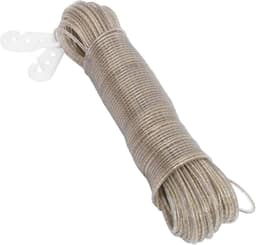 Waslijn voor buiten - Touw voor drogen - Kleding drogen - Stalen kern - 50 meter - Transparant — thumbnail 1