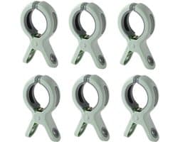 6 stuks - Large winddichte katoenen dekens - Strandhanddoekenklem - Plastic dekens - Kledingklem - Large kledingklem Handdoekenklem - Geschikt voor dagelijkse kleding, strandhanddoeken, baddoeken, beddengoed en dikke kleding - Groen