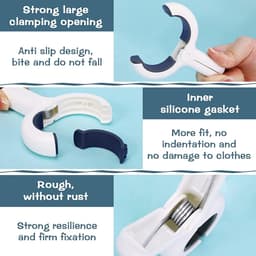 Grote Strandhanddoekclips 6 Stuks - Winddichte Kunststof Klemmen - Robuuste Wasknijpers voor Zware Kleding en Handdoeken — thumbnail 4