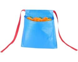 Oogstschort Nylon - Fruit Verzamel - Tuinwerkzaamheden - Waterbestendig Ontwerp - 30x30x18cm - Blauw