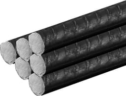 Pack van 6 Grondankers van Staal, Stevige Lange Rebar Staven voor Beton en Houtversterking, Zwart, 40 x 1 cm, Ideaal voor Tuin- en Bouwprojecten — thumbnail 5