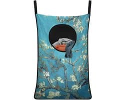 Hanging Laundry Bag voor Vuile Kleding, Waterdichte Opberg Organizer met Rits, Kunst Van Gogh Amandelbloesems Design