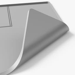 Drogerafdekking Antislip - Wasdroger Mat - Apparaten Beschermen - Hittebestendig Siliconen - 46 x 66 cm - Grijs — thumbnail 4