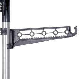Droogrek Toren - Wasrek Uitschuifbaar - Kleding Drogen - Plat Droog Functie - 72x56x152 cm - Grijs — thumbnail 2