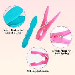 Wasknijpers met Opbergtas - Veelkleurig - 60 Stuks - Antislip en Sterk - Voor Kleding en Kantoor — thumbnail 5