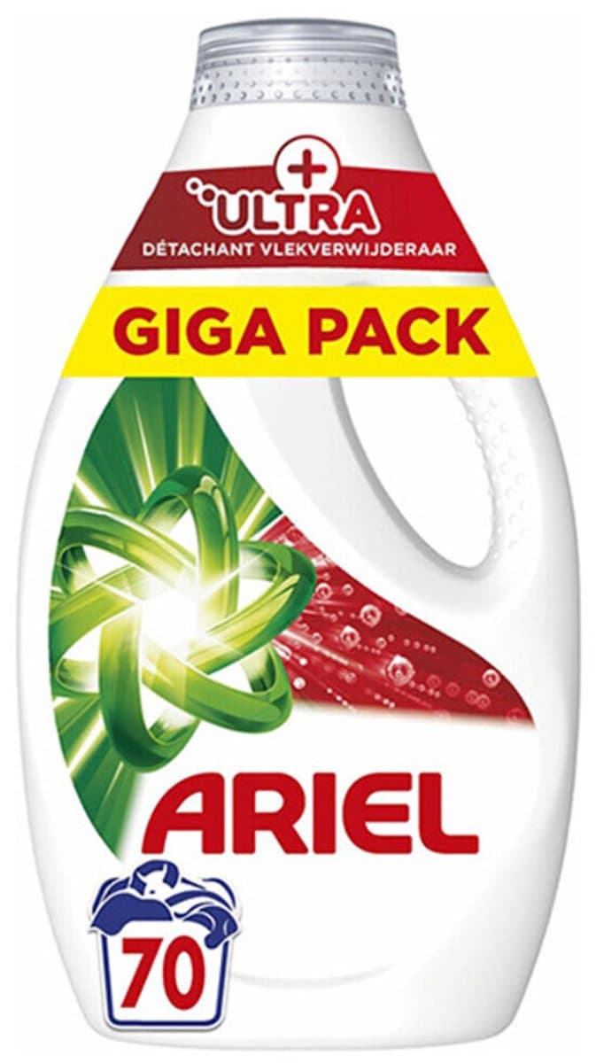 Ariel Vloeibaar Wasmiddel Stain Remover Power 70 Wasbeurten 3150 ml — afbeelding 1