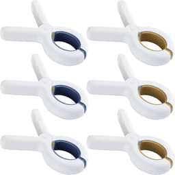6 stuks strandhanddoekclips, winddicht, grote wasknijpers voor strandhanddoeken voor ligstoelen voor vakantie, zwembad — thumbnail 1
