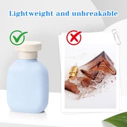 3.4 oz Plastic Kleine Reisshampoo Flessen, 4-Pack Lege Hervulbare Lekvrije Knijpflessen met Draaikoppeling voor Toiletartikelen Conditioner Lotion Crèmes Lichaamswas, Inclusief Etiketten (Groen, Blauw — thumbnail 5
