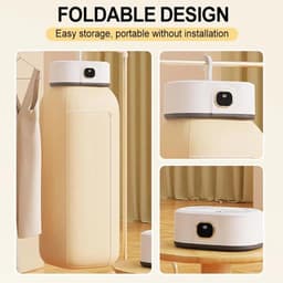 Mini Wasdroger - Compacte Kledingdroger - Snel Kleding Drogen - Opvouwbaar Ontwerp - 10 kg Capaciteit - Wit — thumbnail 3