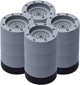 Wasmachine Voeten Dempers - Anti Vibratie Matjes - 4 Stuks 8.5cm - Rutschfeste Rubber Onderleggers - Voor Wasmachine Droger Vaatwasser - Zwart — thumbnail 1
