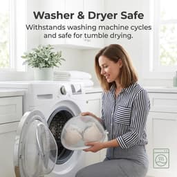 Thijox - 4 Stuks Wasnet voor Beha's en Ondergoed, 160g Sandwichnet, Beschermende Waszak met Ritssluiting voor Kleding, Kleine Waszak voor Sokken en De — thumbnail 2