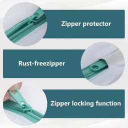 Thijox - 3 Stuks Waszakken Set - Wasnet voor Fijne Kleding, Ondergoed, Beha's, Schoenen, Babykleding, Kussens en Pluche Dieren - Perfect voor Reizen e — thumbnail 2