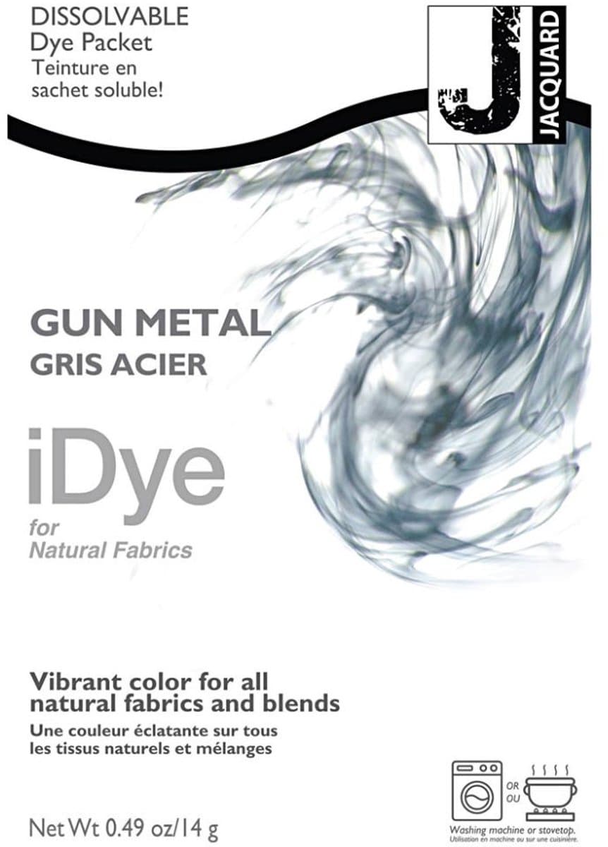 iDye Textielverf Grey Metal - Kledingverf - Stoffenverf - Voor Katoen Zijde Linnen en Rayon - 14 gram — afbeelding 1