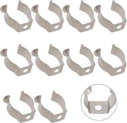 Roestvrijstalen Veerklemmen - Gereedschapshangers Clips - Gereedschap Organiseren - Zwaar Gebruik Ontwerp - 19 mm - Zilver — thumbnail 4