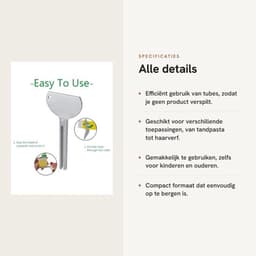 Buis Squeezer - 3 Stuks - Metalen Tandpasta Dispenser - Duurzaam Ontwerp - Geschikt voor Crèmes - Vermindert Afval - 84x37mm - Tandpasta Knijper — thumbnail 3