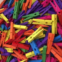 Wasknijper Gekleurd - 100 Stuks - Houten Wasknijpers - Sterke Klem - Ambachten - Gezond Materiaal - Knijpers — thumbnail 4