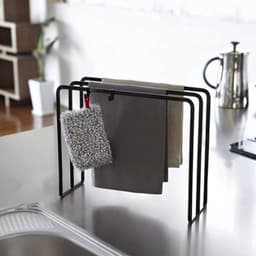 Vaatdoek Droogrek, 3 Armen Ruimtebesparend Ontwerp Vaatdoekrek Gootsteenopslagorganisator voor Keukenwerkblad (wit) - ShopVlot — thumbnail 4