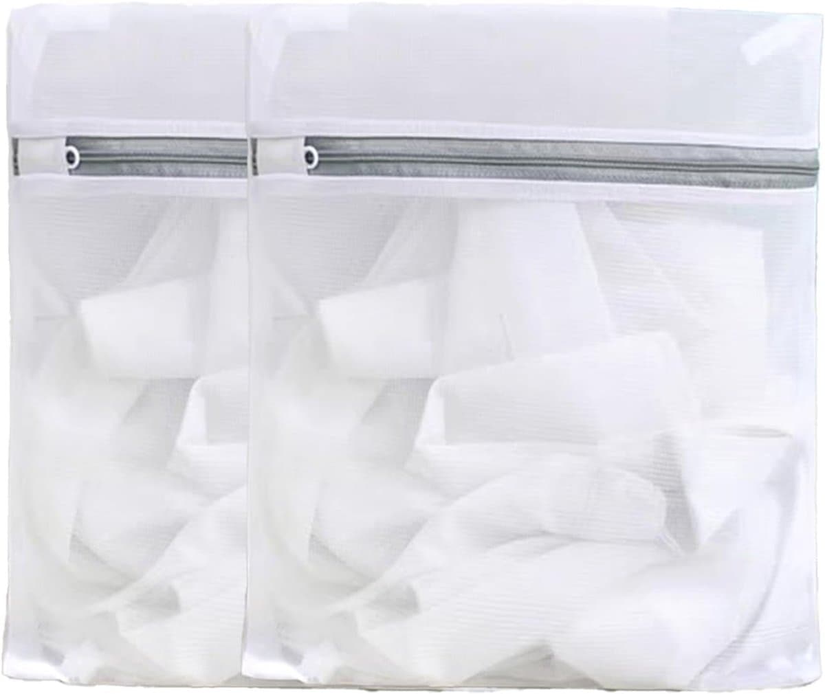 Waszakken 2-pack 40x50cm - Herbruikbare ritswaszakken - Duurzaam polyester mesh - Bescherming voor delicate kleding - ShopVlot — afbeelding 1